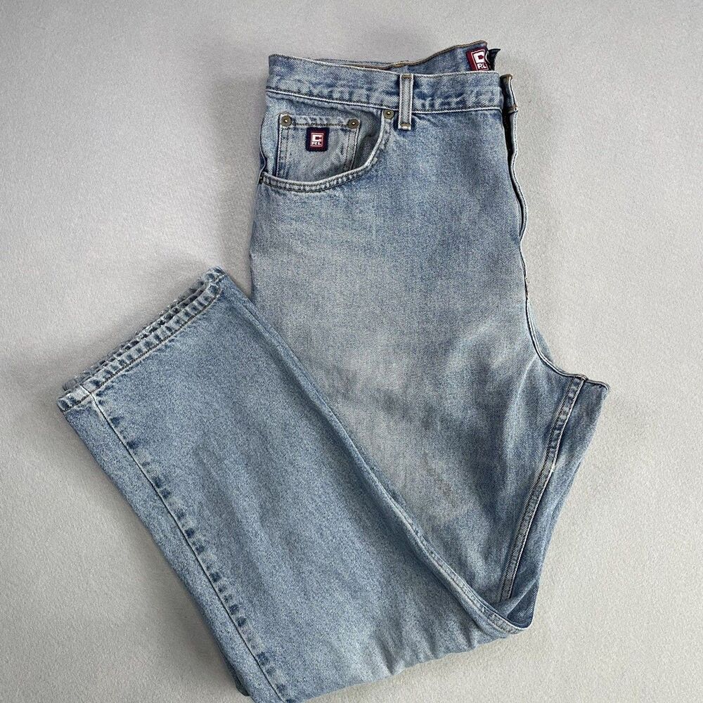 Vintage 90s Chaps Ralph Lauren Jeans Light Wash Relaxed Fit Retro Denim 40x32